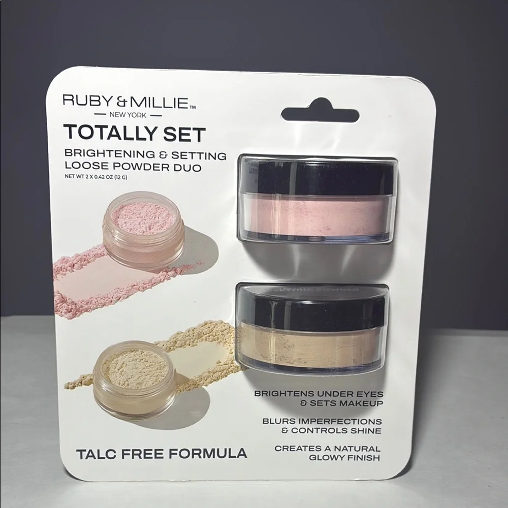Ruby & Millie New York Total Set Brightening & Setting Loose Powder Duo